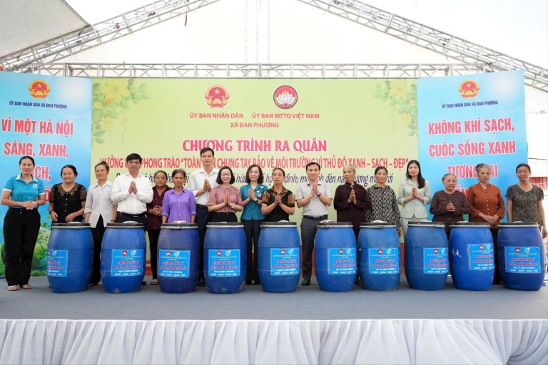 Xã Đan Phượng chung tay hành động vì môi trường Thủ đô xanh - sạch - đẹp