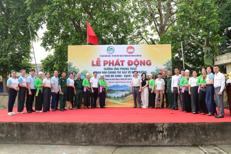 Xã Suối Hai phát động phong trào vì Thủ đô xanh - sạch - đẹp