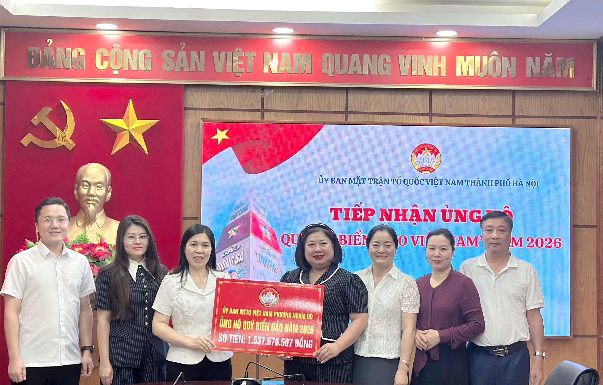 Nghĩa Đô vận động hơn 1,5 tỷ đồng ủng hộ Quỹ “Vì Biển đảo Việt Nam” năm 2026