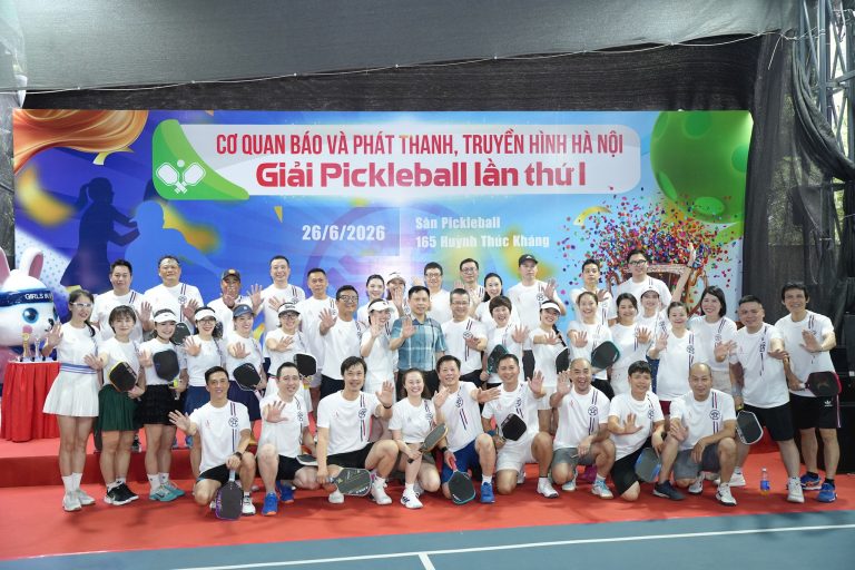 Sôi nổi Giải Pickleball lần thứ I Cơ quan Báo và Phát thanh, Truyền hình Hà Nội