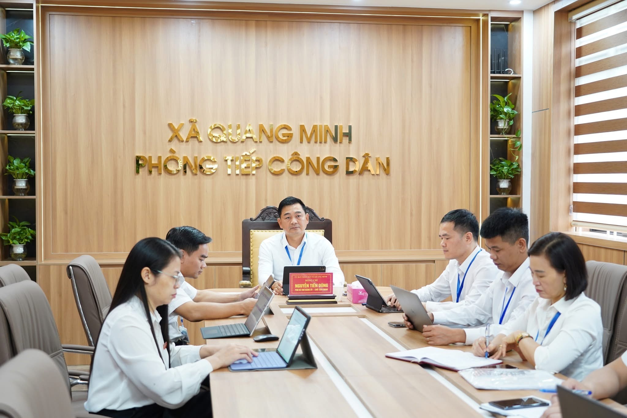 Xã Quang Minh nâng cao chất lượng phục vụ nhân dân