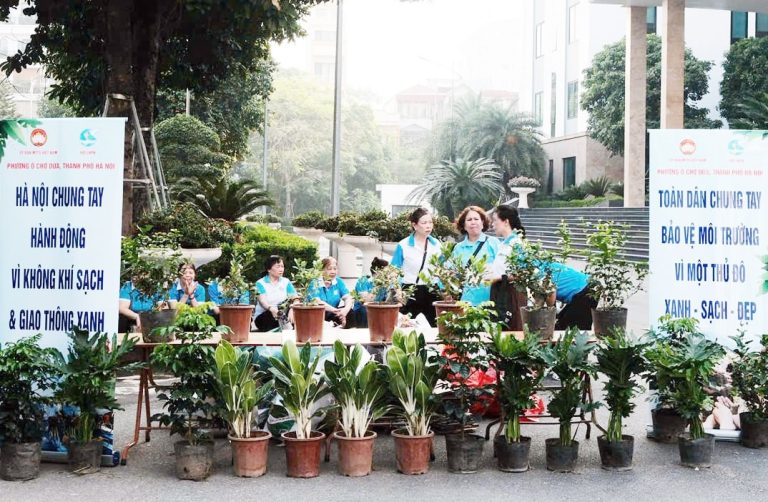 Phường Ô Chợ Dừa huy động sức dân xây dựng đô thị xanh, văn minh