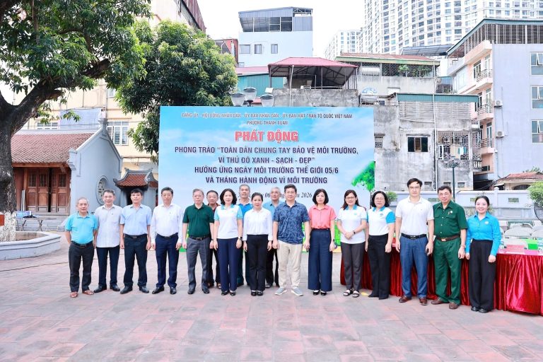 Phường Thanh Xuân phát động phong trào chung tay bảo vệ môi trường