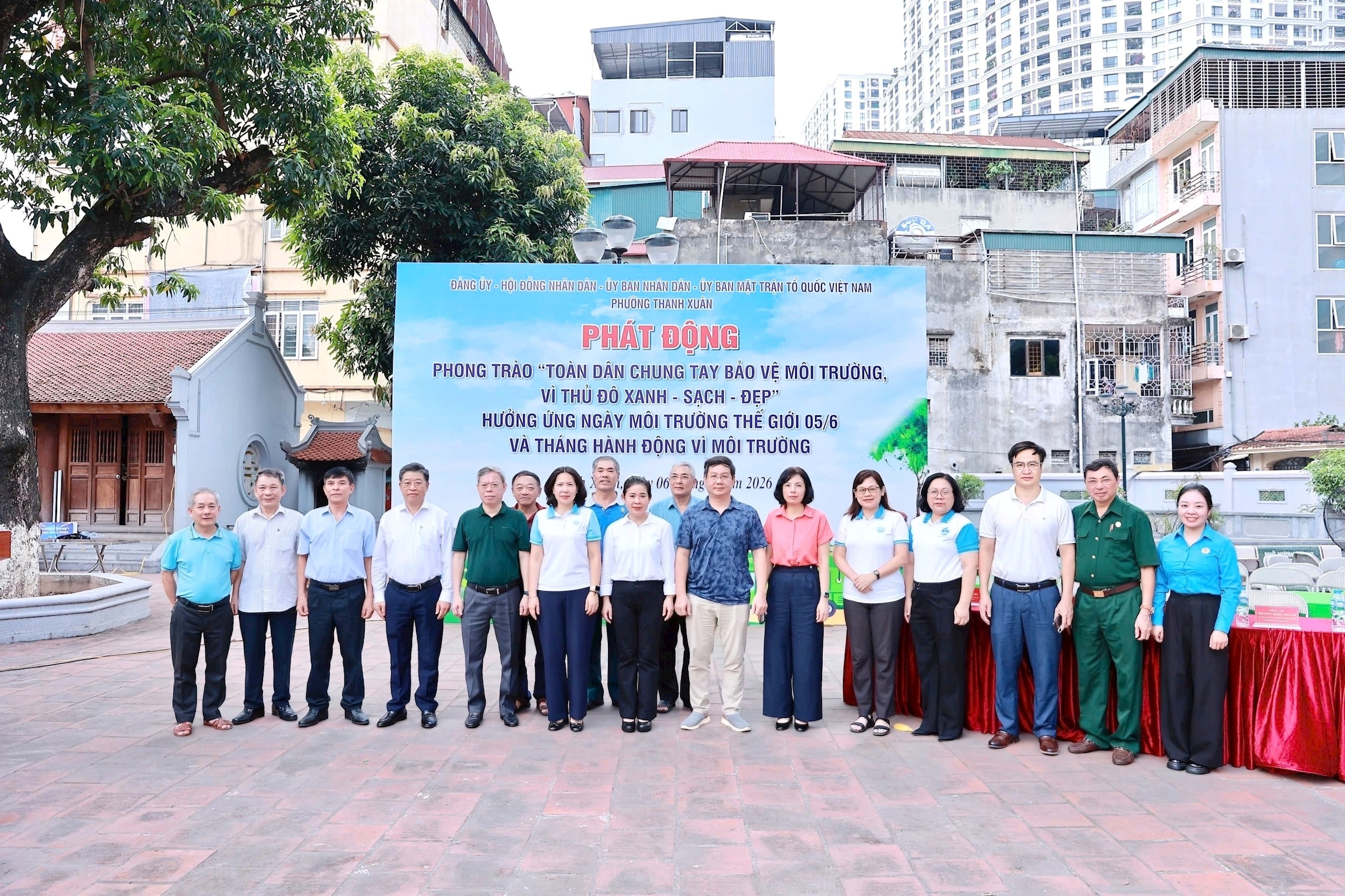 Phường Thanh Xuân phát động phong trào chung tay bảo vệ môi trường